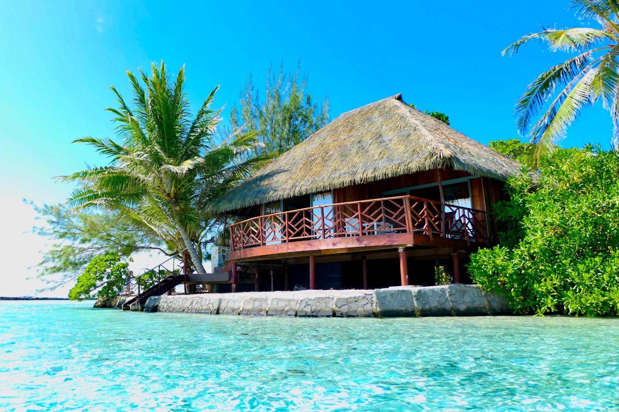 Eden Private Island Tahaa Hotel Patio  Buitenkant foto