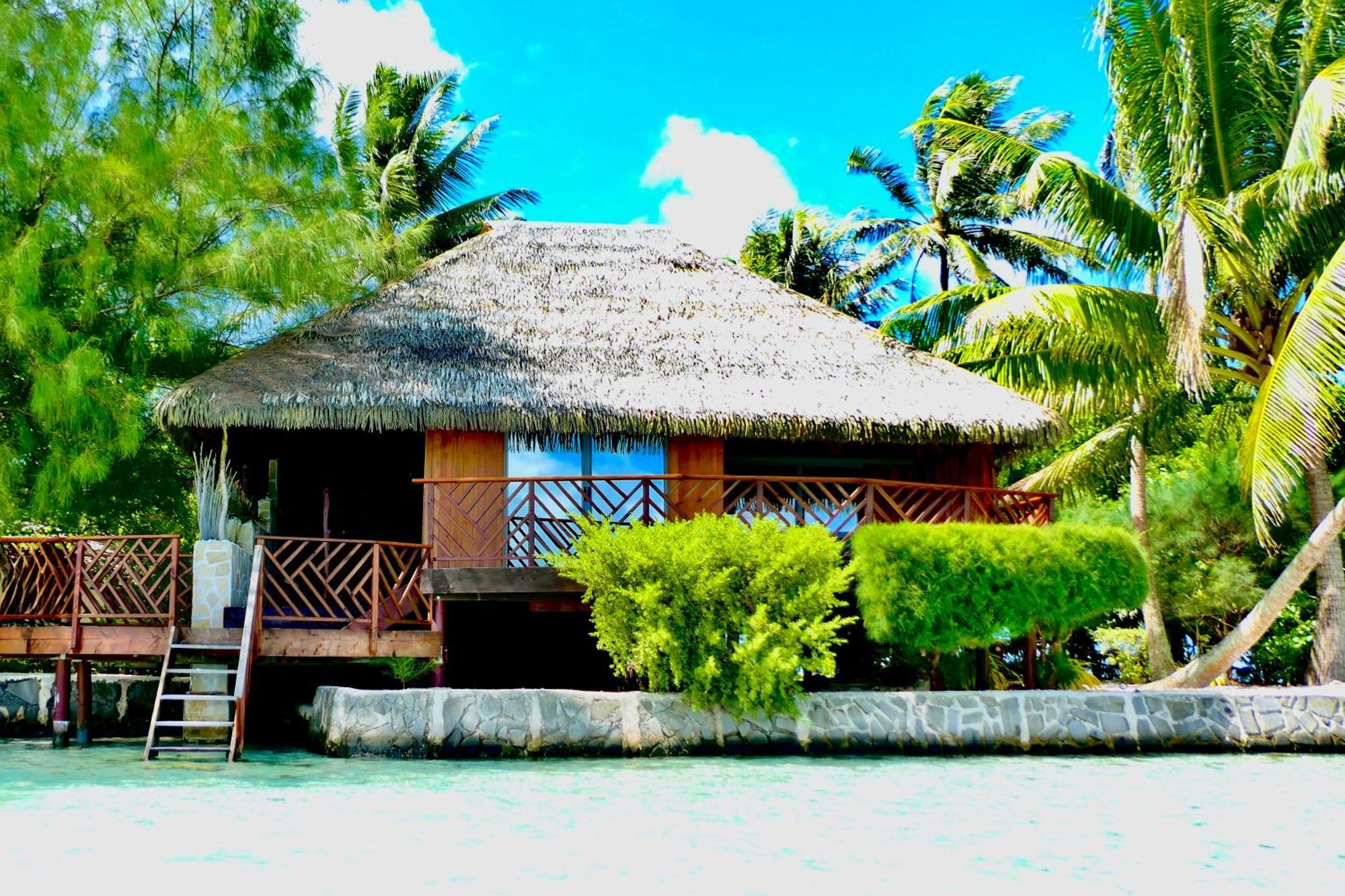 Eden Private Island Tahaa Hotel Patio  Buitenkant foto